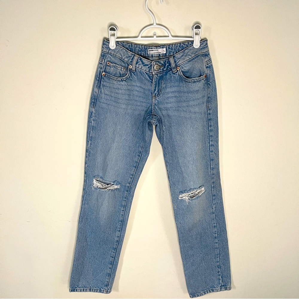 Blue Garage Jeans - Low rise straight, size 23